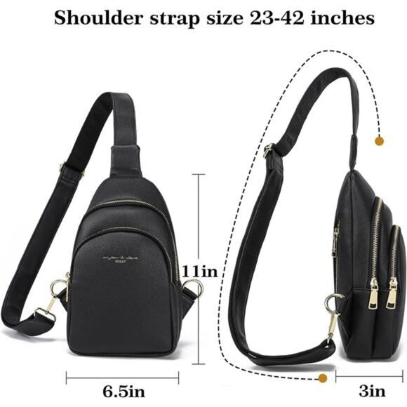 INICAT Crossbody Sling Bags Fanny Packs Purses Chest Bag for Women main image 4